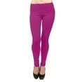 thumbnail image 1 of Vivian's Fashions Long Leggings - Cotton, Misses Size (Magenta, 4X), 1 of 3