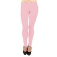 thumbnail image 1 of Vivian's Fashions Long Leggings - Cotton, Misses Size (Pink, XXS), 1 of 3