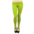 thumbnail image 1 of Vivian's Fashions Long Leggings - Cotton/Stirrup, Misses Size (Lime, S), 1 of 3