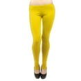 thumbnail image 1 of Vivian's Fashions Long Leggings - Cotton/Stirrup, Misses Size (Yellow, 5X), 1 of 3