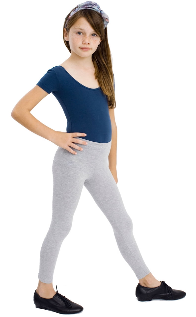 Vivian s Fashions Long Leggings Girls Cotton Grey Medium Walmart