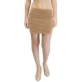 thumbnail image 1 of Vivian's Fashions Skirt - Velour Mini Skirt (Junior and Junior Plus Sizes), 1 of 5