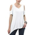 thumbnail image 1 of Vivian's Fashions Top - Bare Shoulder, Short Sleeve (White, Medium), 1 of 1