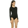 thumbnail image 1 of Vivian's Fashions Top - Bodysuit, Cotton, Long Sleeve (Junior Sizes), 1 of 5