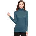 thumbnail image 1 of Vivian's Fashions Top - Turtle Neck Top (Teal, 1X), 1 of 3
