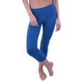 thumbnail image 1 of Vivian's Fashions Yoga Pants - Capri, Misses Size (Teal, 4X), 1 of 3