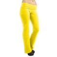 thumbnail image 1 of Vivian's Fashions Yoga Pants - Extra Long, Misses Size (Yellow, 5X), 1 of 3