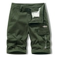 thumbnail image 1 of Vivianyo HD Fashionable Men's Casual Shorts Men Casual Solid Zipper Button Pockets Cropped Cargo Shorts, 1 of 2
