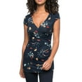 thumbnail image 1 of Vivianyo HD Ladies Fashion Flower Print Short Sleeve Pregnant Woman Breastfeeding Casual Clothe 2024 fashion trendy comfy fitting Maternity clothes, 1 of 6