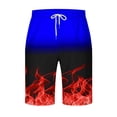 thumbnail image 1 of Vivianyo HD Lightweight Breathable Quick Dry Swim Shorts for Men Men Casual Fashion Gradation Shorts With Pockets Elastic Waist Beach Pants, 1 of 3
