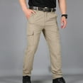 thumbnail image 1 of Vivianyo HD Men's Long Pants Soft Stretchy Men Elastic Waist Casual Multi-pocket Sports Trousers Pants, 1 of 4