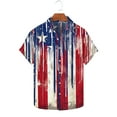 thumbnail image 1 of Vivianyo HD Men's Polo Shirts Independence Day Printed Hort Sleeve Turndown Collar 4Th Of July Shirts for Men Patriotic American Flag Shirts Usa Memorial Day Classic Fit Shirt, 1 of 5