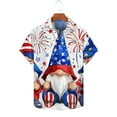 thumbnail image 1 of Vivianyo HD Men's Polo Shirts Independence Day Printed Hort Sleeve Turndown Collar 4Th Of July Shirts for Men Patriotic American Flag Shirts Usa Memorial Day Athletic Running Workout Tops Blouse, 1 of 5