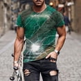 thumbnail image 1 of Vivianyo HD Men's Short Sleeve Henley Shirt New Fashion Casual Men's T-shirt Print Sports T-shirt Sleeve Round-Neck Blouses &, 1 of 5