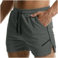 thumbnail image 1 of Vivianyo HD Men's Sports High Waisted Gym Shorts Men Fashion Casual Pocket Drawstring Elastic Design Body Building Shorts, 1 of 6