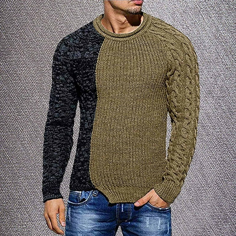 Fashion Casual Solid Patchwork Turtleneck Sweaters(14 Colors) Fashion Casual Solid Patchwork Turtleneck Sweaters(14 Colors)