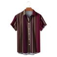 thumbnail image 1 of Vivianyo HD Short Sleeve Button Down Casual Tee for Men Summer Fashion Casual Men's Collar Printed Festival Shirt Top, 1 of 4