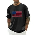 thumbnail image 1 of Vivianyo HD Short Sleeve Shirt for Men,Big Men Print Round Neck Casual Fashion Short Sleeve Round-Neck Blouses Shirts, 1 of 3