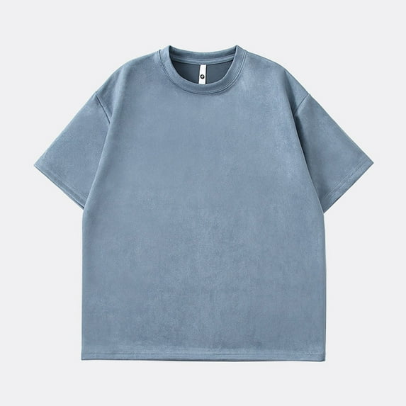 Vivianyo HD Short Sleeve Shirt for Men,Big Men Women Unisex Oversized T Shirt Cotton Vintage Workout Gym Washed Casual Tee Shirts Tops