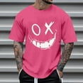 thumbnail image 1 of Vivianyo HD Short Sleeve Shirt for Men,Big Summer Fashion Casual Men's Round Neck Printed T-shirt Top, 1 of 4