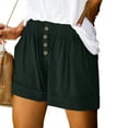 thumbnail image 1 of Vivianyo HD Shorts for Women Summer Clearance Women's Summer Solid Pocket Casual Sports Shorts, 1 of 6