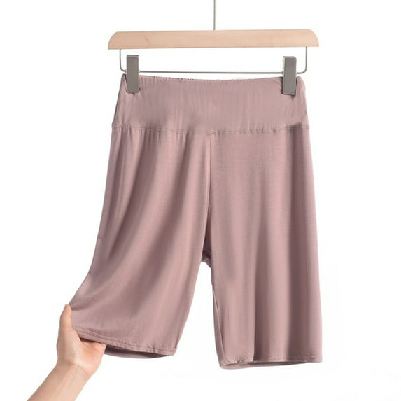 Vivianyo HD Summer Shorts for Women Yoga Capris Women's High Waisted Nude Fitness Shorts Running Sports Tight Oversized Pants