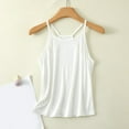 thumbnail image 1 of Vivianyo HD Trendy Women's Sleeveless Tank Tops Women's Casual And Fashionable Outerwear Solid Color Round Neck Sleeveless Top, 1 of 5