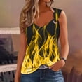 thumbnail image 1 of Vivianyo HD Trendy Women's Sleeveless Tank Tops Women's Printed Camisole Sleeveless T-shirt Loose Tank Top, 1 of 4