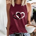 thumbnail image 1 of Vivianyo HD Trendy Women's Sleeveless Tank Tops Women's Sleeveless Summer Sexy Casual Tops Regular Round Neck Printing Sleeveless Tops, 1 of 5