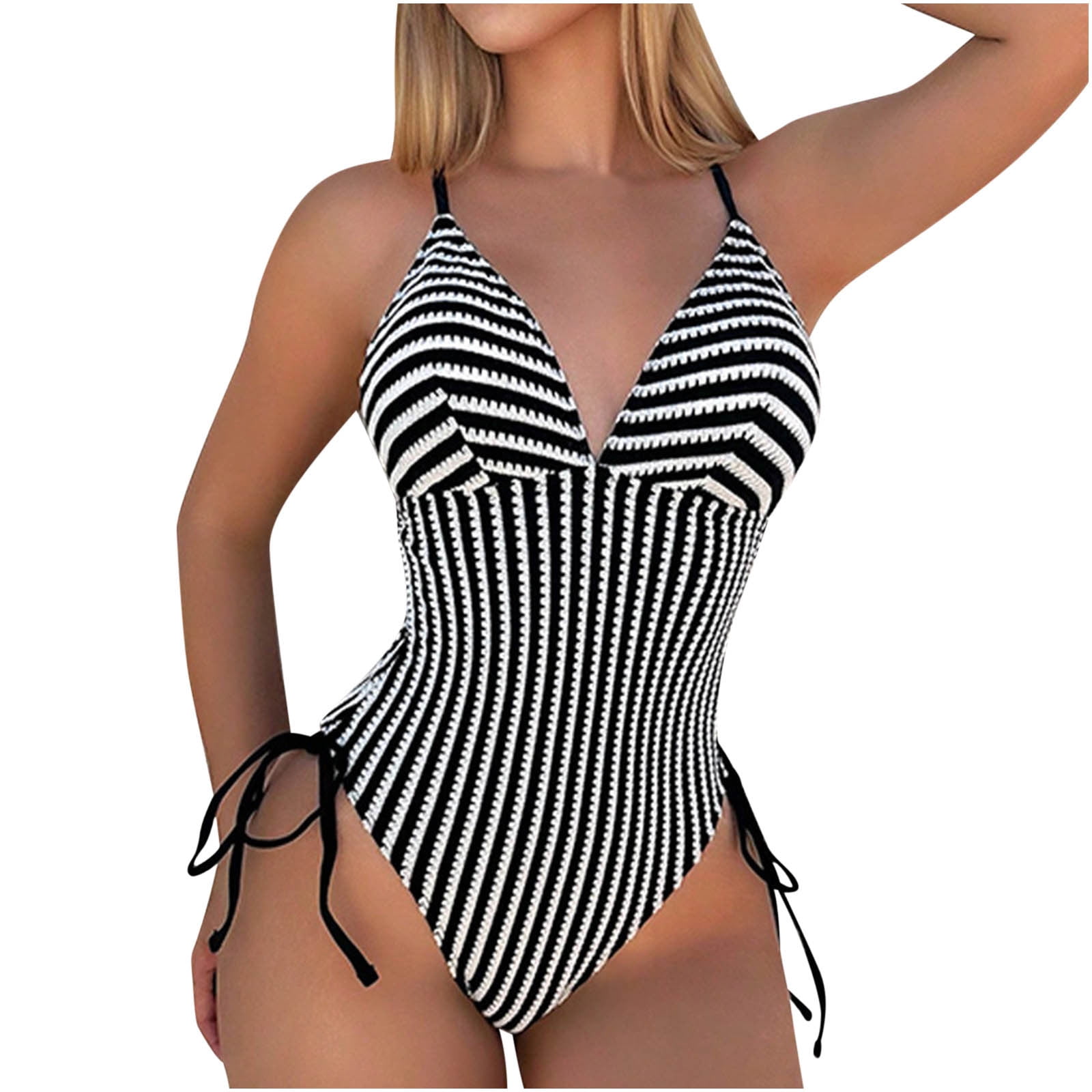 Vivianyo HD Women's Bathing Suit High Waisted Cut Out Monokini One