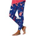 thumbnail image 1 of Vivianyo HD Women's Independence Day Yoga Patriotic Pants Fashion Casual 4Th Of July American Flag Print Leggings with Yoga Sport Elastic Slim Pants（All Colors and Sizes）, 1 of 5