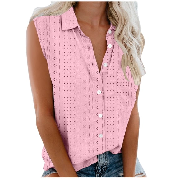 Vivianyo HD Women's Summer Button Short Sleeves Tops Women's Fashion Casual Print Short Sleeve Round-Neck Blouses Shirts