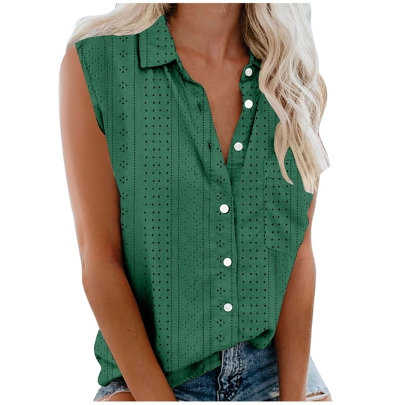 Vivianyo HD Women's Summer Button Short Sleeves Tops Women's Fashion Casual Print Short Sleeve Round-Neck Blouses Shirts