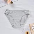 thumbnail image 1 of Vivianyo HD Womens Underwear Soft Cotton Hipster Panties Breathable Briefs Gray, 1 of 6