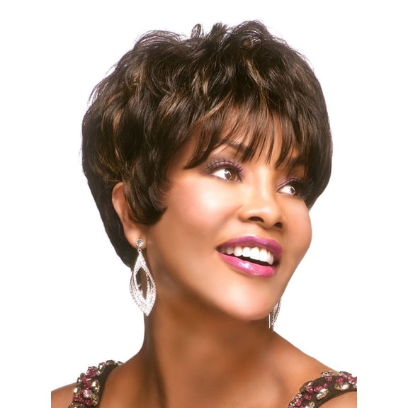 Vivica Fox H-205 Human Hair Wig, 1 Black