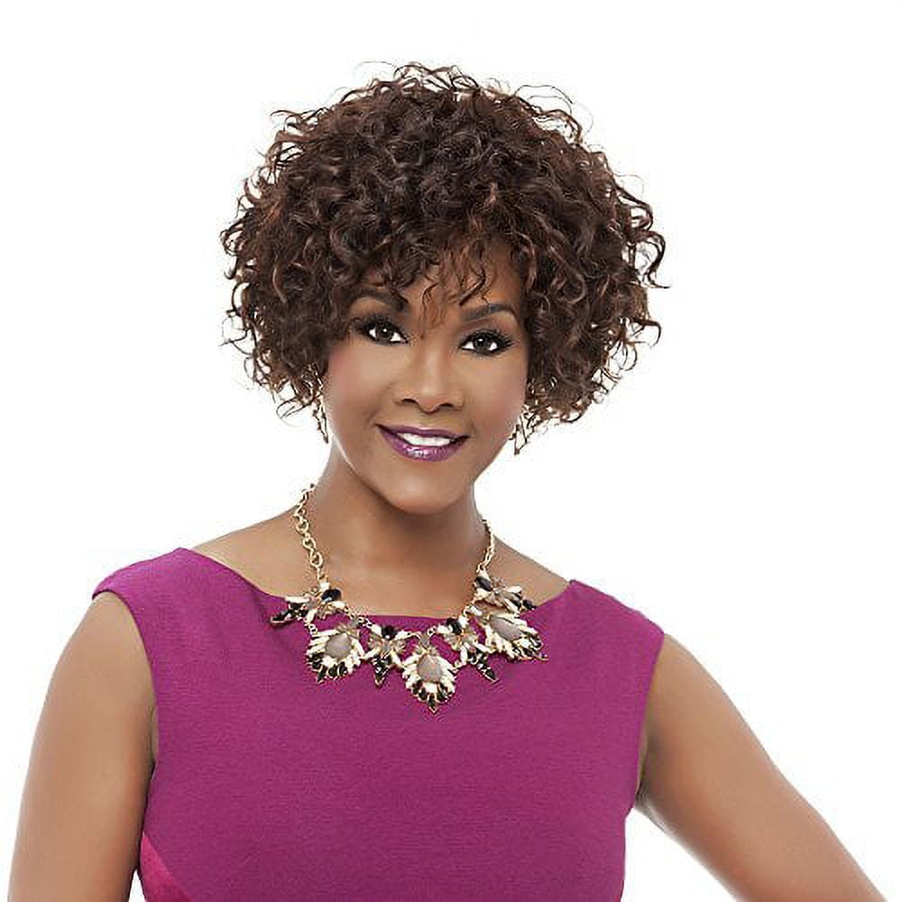 Vivica A Fox HH-Whitney Premium Human Hair Pure Stretch Cap Wig, FS1B/30, 10.9 Ounce
