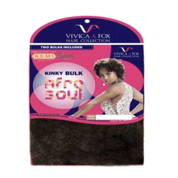 16" Human Bulk Kinky Afro Soul 100% Remi Braiding HKBK16-V By Vivica. A Fox (COLOR#2)