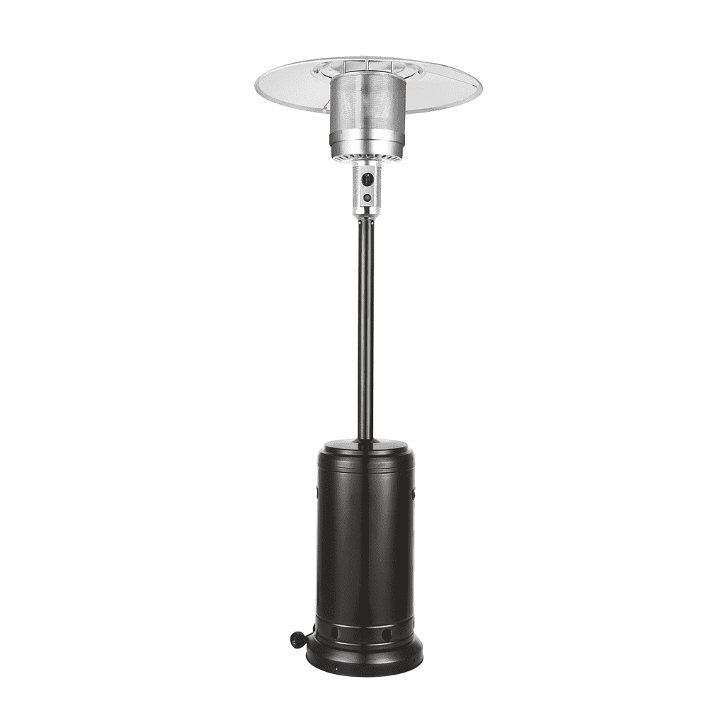 Vivicreate 48,000 BTU Propane Outdoor Patio Heater, Standing Gas Heater with Safety Shut-Off & Wheels, for Garden, Deck, Backyard & Camping (Black)