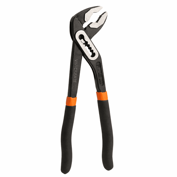 Vivicreate 7-Inch Adjustable Water Pump Pliers with Soft Grip Handles, Heavy-Duty Groove Joint Pliers for Home and Auto Repair