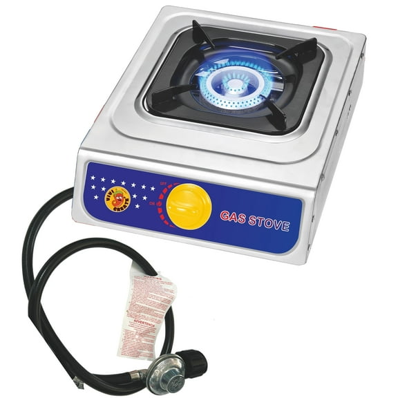 Vivicreate Camping Gas Stove, Portable Outdoor Propane Burner for Camping, Hiking, and Fishing, Aluminum