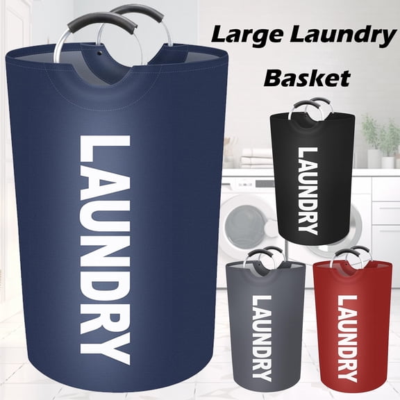 Vivicreate Collapsible Laundry Hamper with Handles, Waterproof Storage Basket for Clothes and Toys, Large Foldable Bin for Bedroom or Dorm