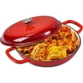 thumbnail image 1 of Vivicreate Enameled Cast Iron Dutch Oven, 3.5 Quart, Red, with Lid, 1 of 7