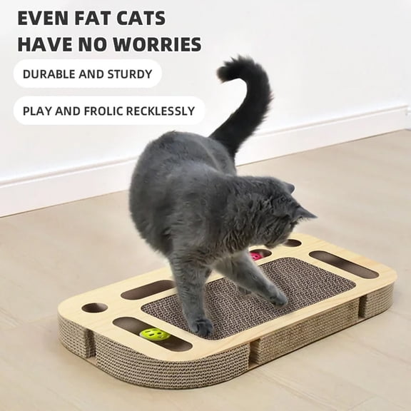 Vivicreate Multi-Functional Cat Scratching Board, High-Density, Breathable, Abrasion Resistant Scratcher with Lounge Bed, Reversible