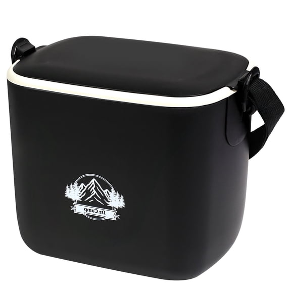 Vivicreate Portable Insulated Cooler Box with Adjustable Shoulder Strap, Small Hard Ice Chest for Camping, Picnic, Beach, Travel, Outdoor Food and Drink Storage