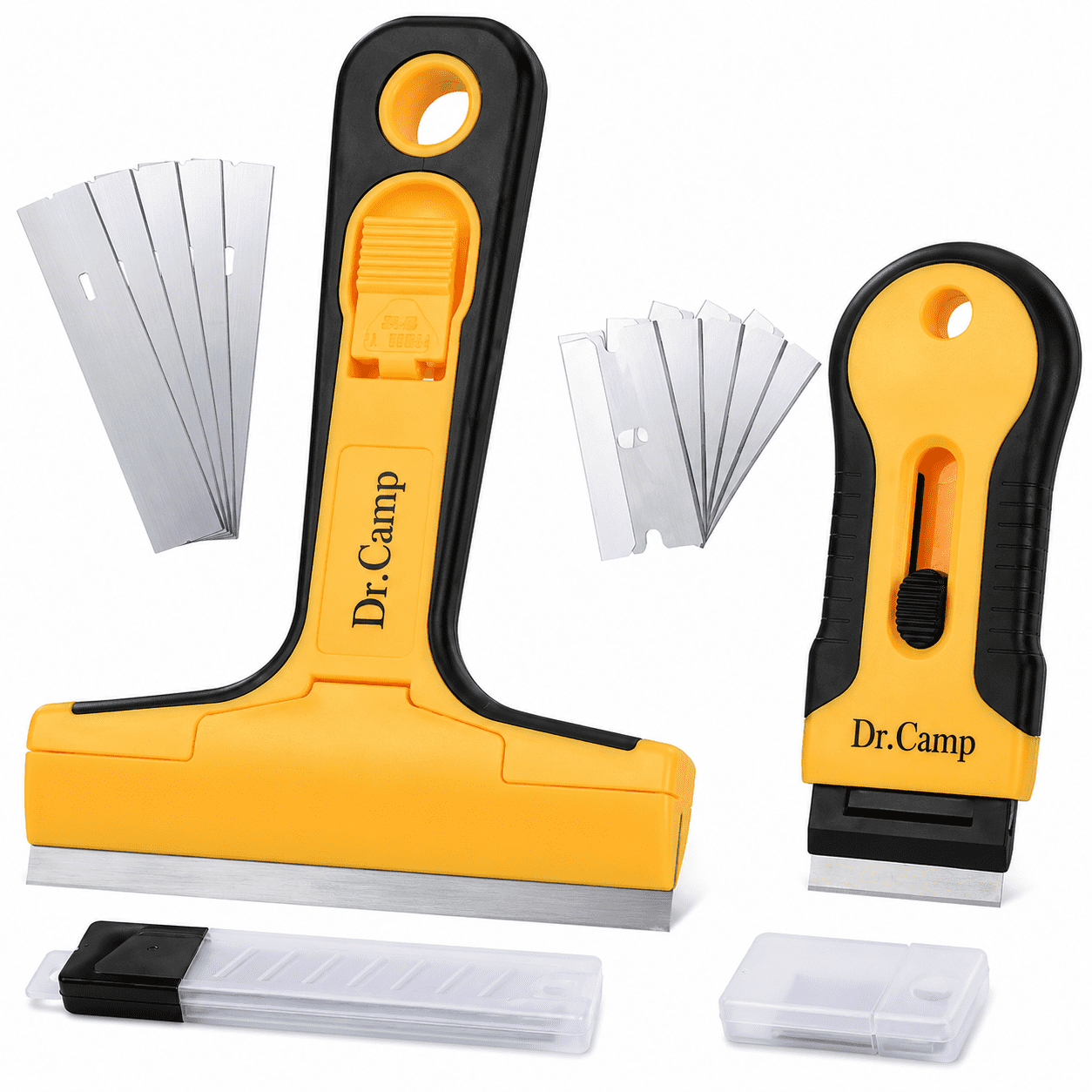 Paint Masking Razor Cutter DR.Camp 2Pcs Razor Blade Scraper Set, Window Glass Scraper Tool for ...