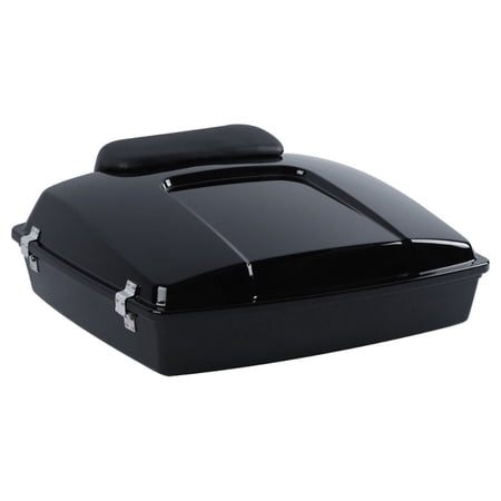 Vivid Black Razor Pack Trunk Chopped Backrest For Harley-Davidson Tour Pak