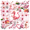 thumbnail image 1 of Vivid Cherry Blossom Stickers, Waterproof Cherry Blossom Sticker for Water Bottle Laptop Phone Cases Planner Skateboard Luggage Helmet Party Favor Decor, Ideal for Adults Teens Teacher Rewards, 1 of 9