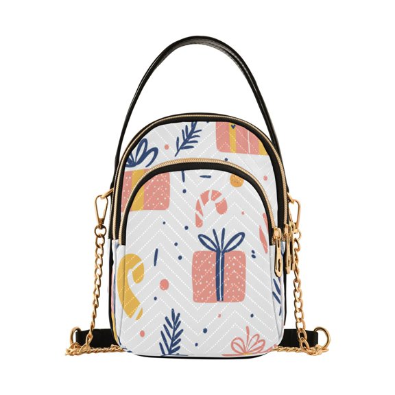 Vivid Christmas Gifts Women's Crossbody Handbags Leather Crossbody Bags Fanny Pack Chest Bag for Travel