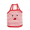 thumbnail image 1 of Vivid Color Striped Pet Vest - Fine Workmanship Polyester Clothes with Cute Fur Balls for Teddy - Perfect for Summer, 1 of 8