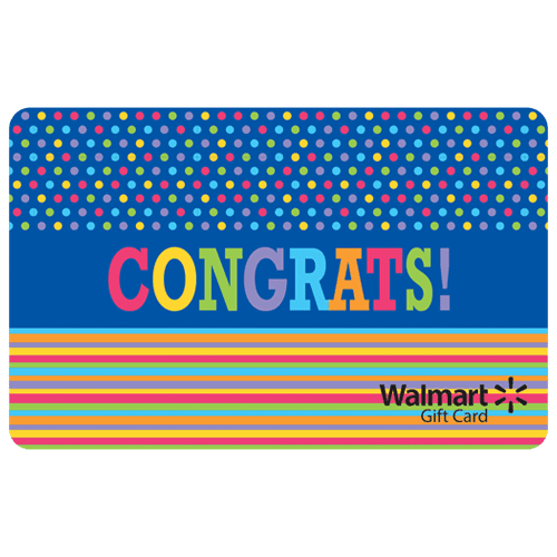 Vivid Congrats Walmart Gift Card
